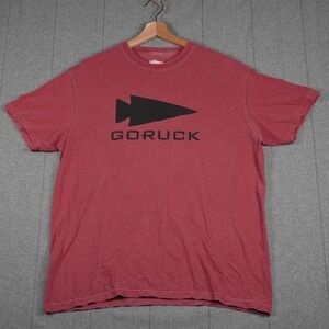 Goruck Mens Large Graphic T-Shirt Red Short Sleeve Crewneck Tri Blend